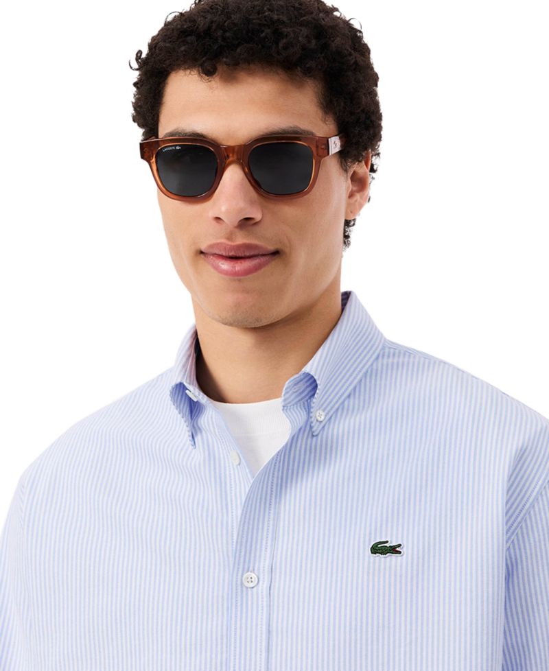 Men's Woven Long-Sleeve Button-Down Oxford Shirt
