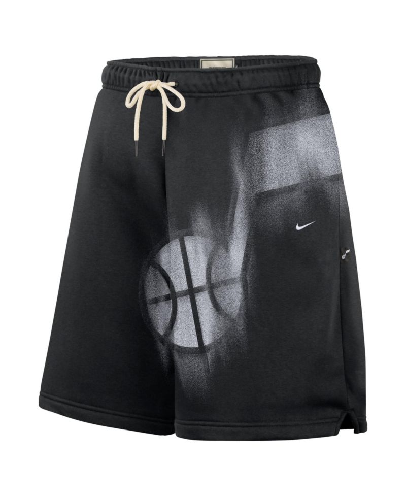 Men's Black Utah Jazz 2026 Standard Issue Practice Icon Fleece Shorts