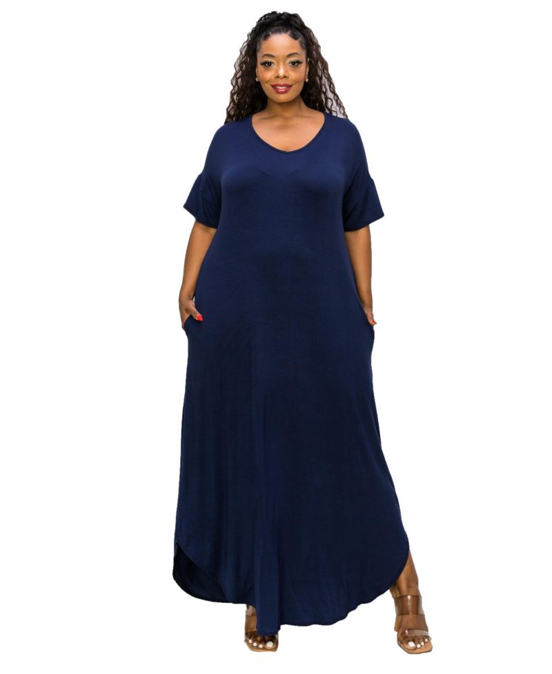 Plus Size Scarlett Pocket Maxi Dress