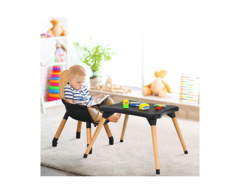Convertible 6-in-1 High Chair for Babies and Toddlers with Adjustable Seat