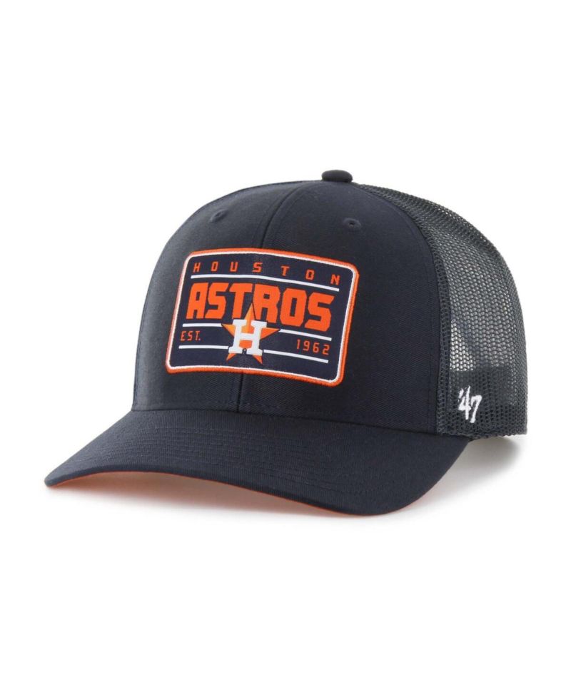 Men's Navy Houston Astros Hardline Trucker Adjustable Hat
