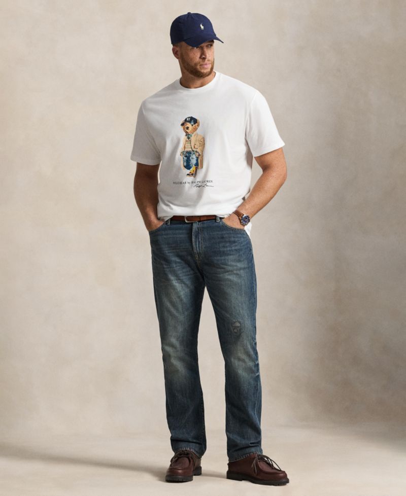 Men's Big & Tall Polo Bear Graphic Regular-Fit T-Shirt