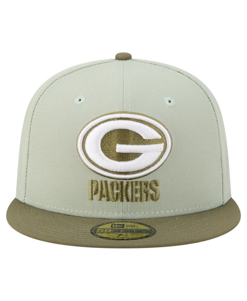 Men's Light Green/Olive Green Bay Packers Color Pack 59FIFTY Fitted Hat