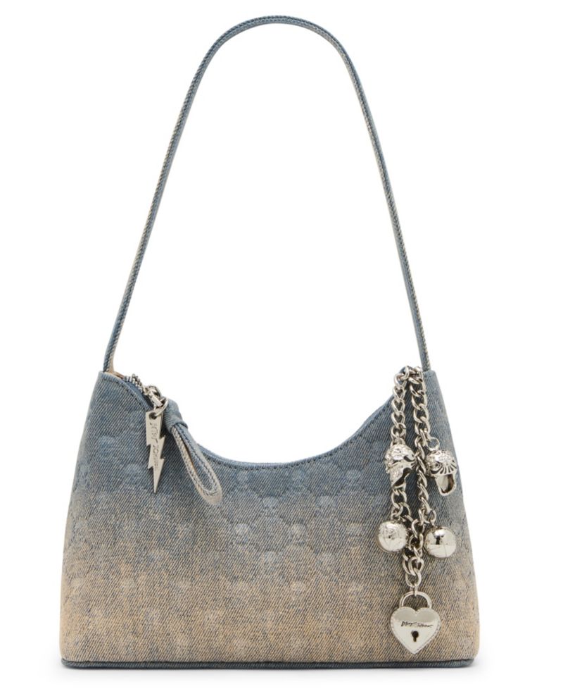 Headliner Deboss Small Zipper Shoulder Handbag