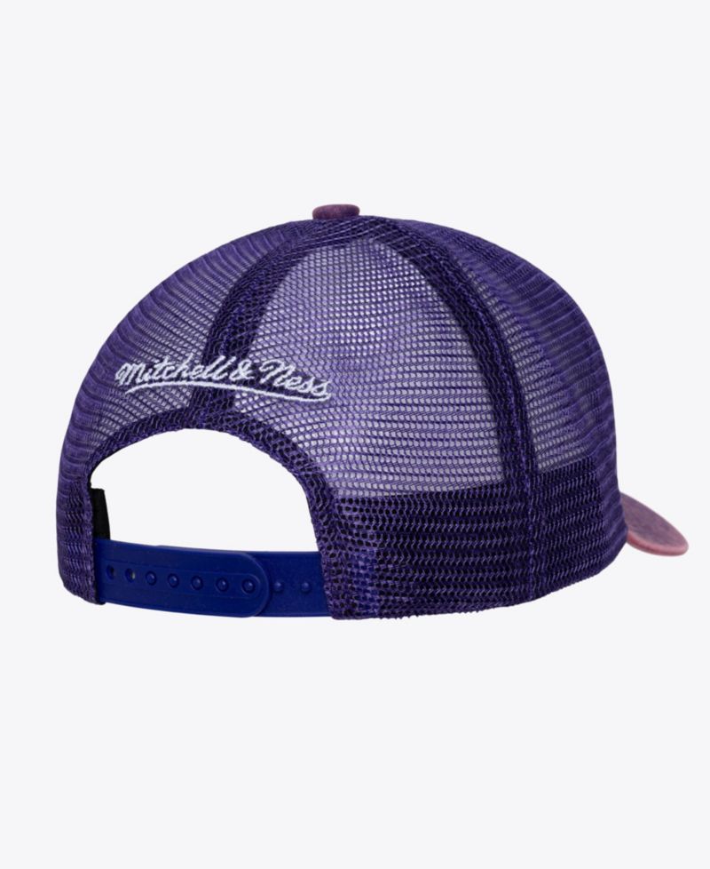 Men's Purple Los Angeles Lakers Gameday Snow Wash Adjustable Trucker Hat
