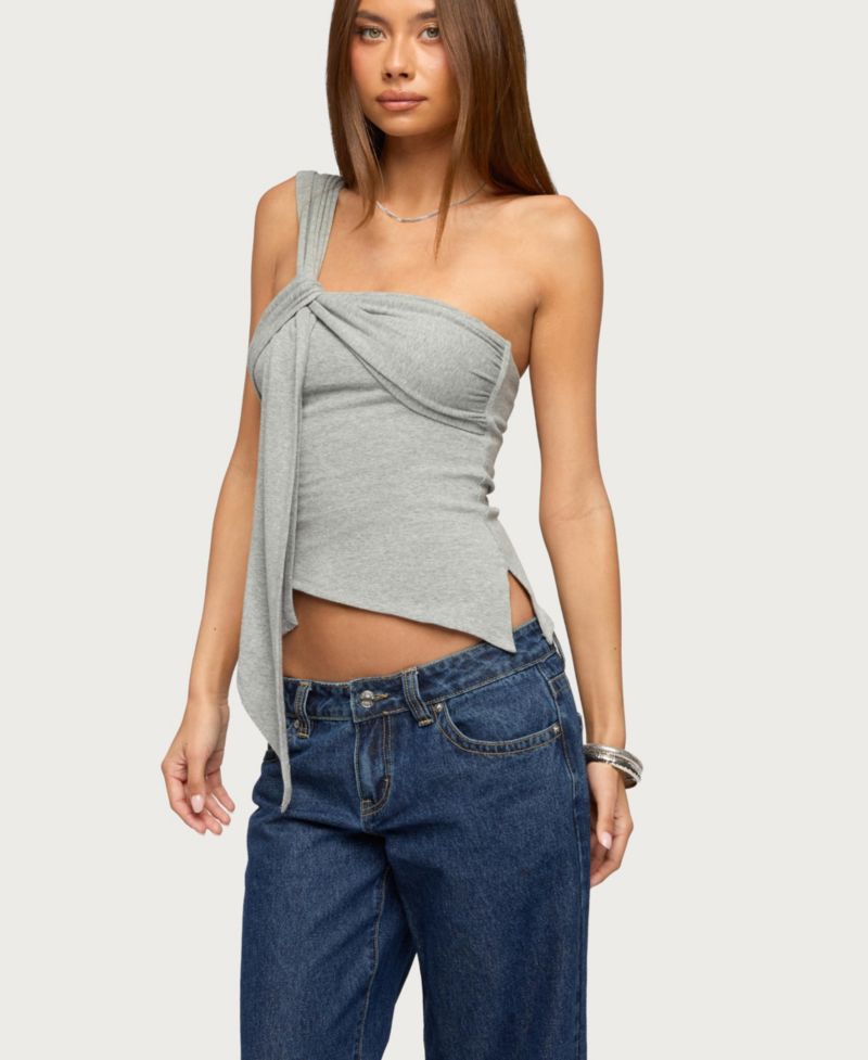Women's Zoie Draped Tie One Shoulder Top