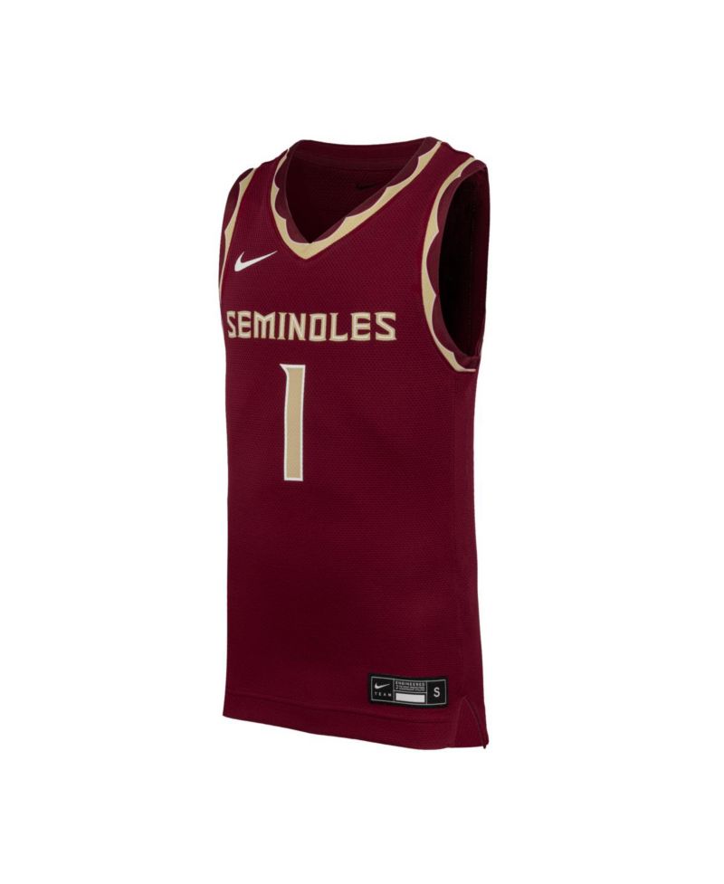 Big Boys and Girls 1 Garnet Florida State Seminoles Replica Basketball Jersey