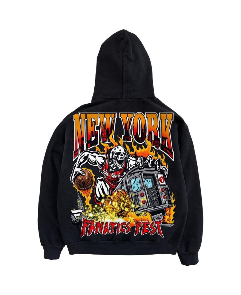 Men's Black Fest Subway Rider Hoodie