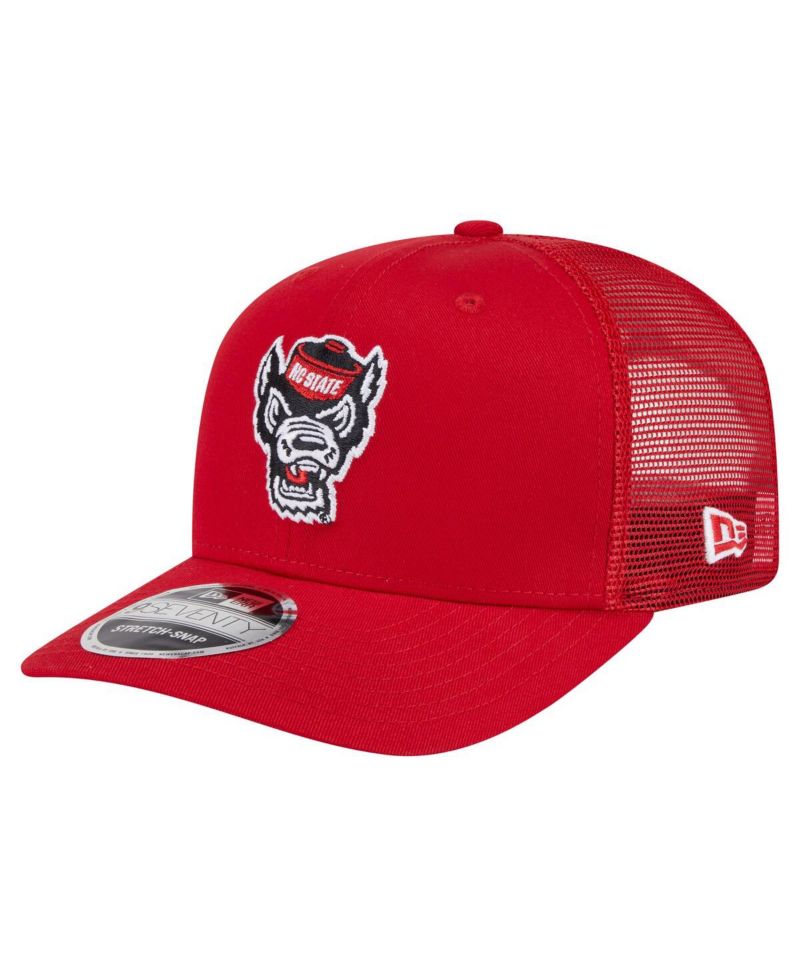 Men's Red NC State Wolfpack Primary 9SEVENTY Trucker Stretch-Snap Hat