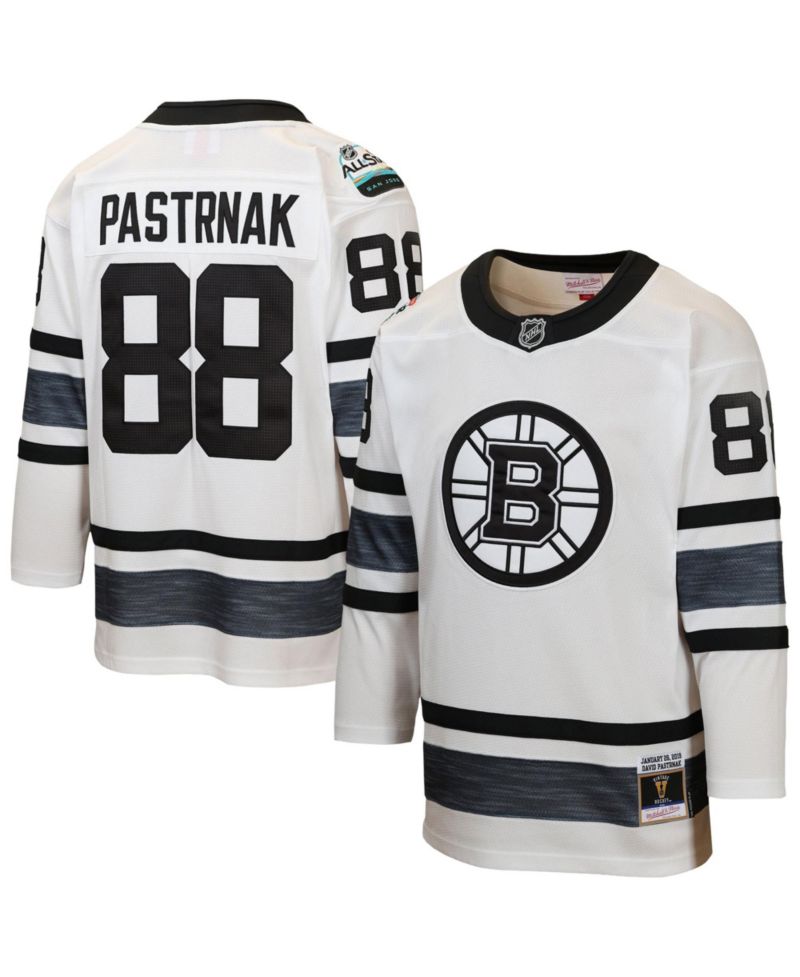 Big Boys and Girls David Pastrnak White Boston Bruins 2019 All-Star Game Power Play Jersey