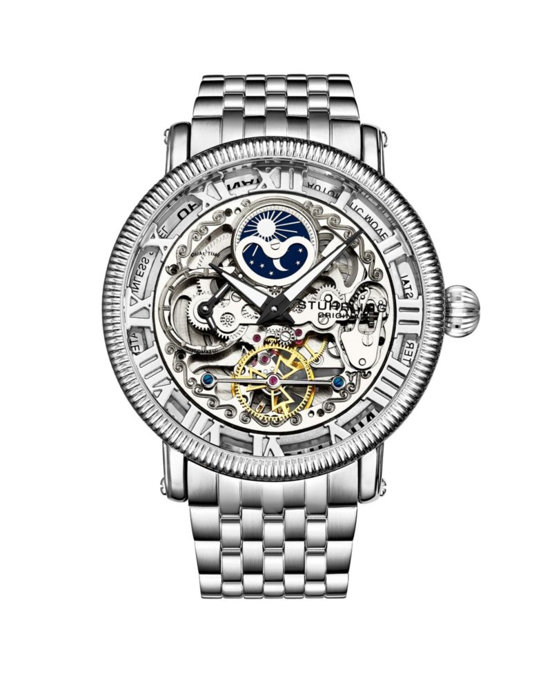 Men's Automatic Black Case, Black Dial, Black Hands, Black Bracelet Watch