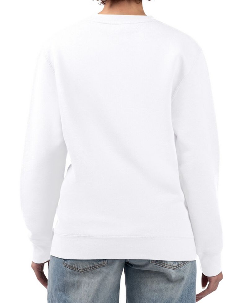 Women's White Chicago Cubs Baseball Girls Fleece Pullover Sweatshirt