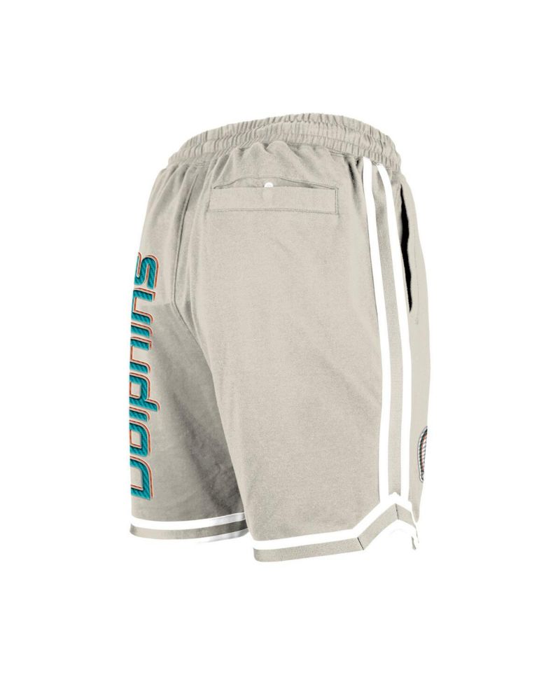 Men's Light Beige Miami Dolphins Stone Multi Patch Shorts