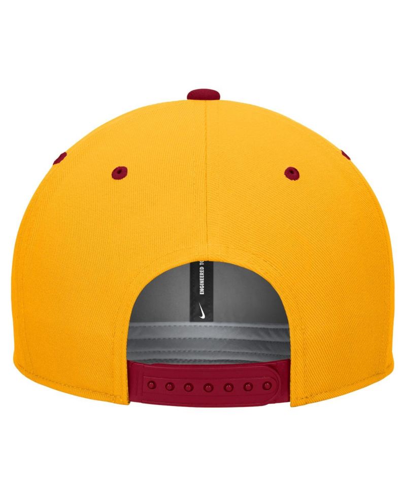 Men's White/Gold Iowa State Cyclones Pro Performance Snapback Hat