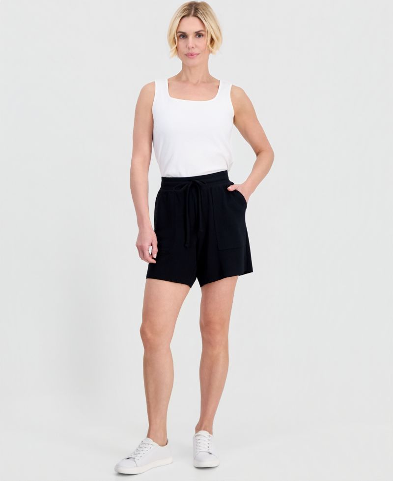 Petite LuxLounge French Terry Knit Pull-On Shorts