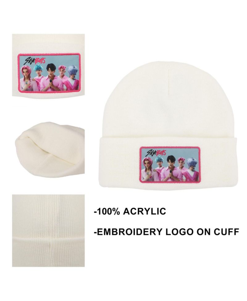 Men's Saja Boys White Cuff Knit Beanie