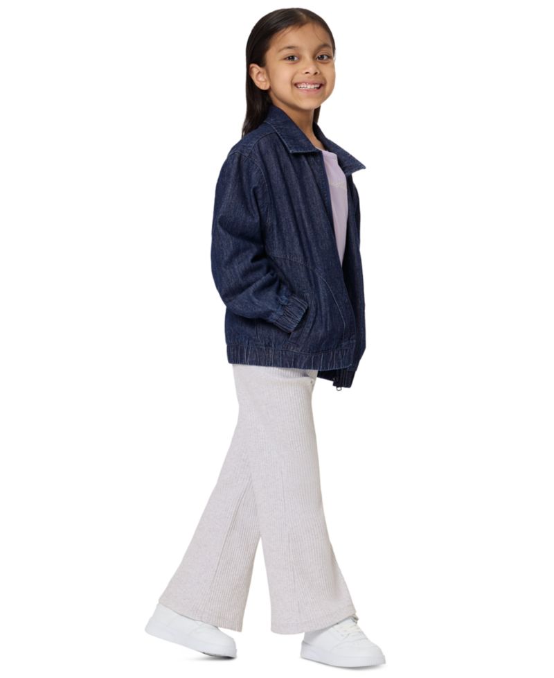 Girls' 2T-6X Full-Zip Jacket, Sweatshirt and Pants, 3-Piece Set