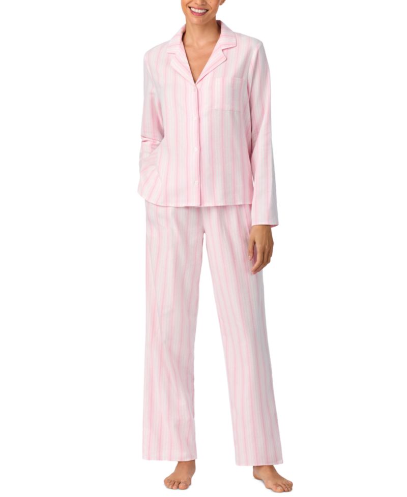 Women's Notch Collar & Long Pant Pajama set