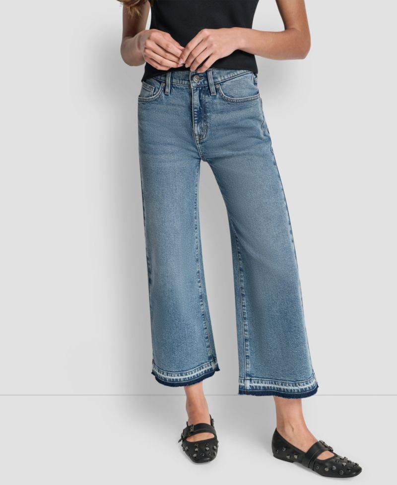 Women's Mid-Rise Wide Leg Jeans
