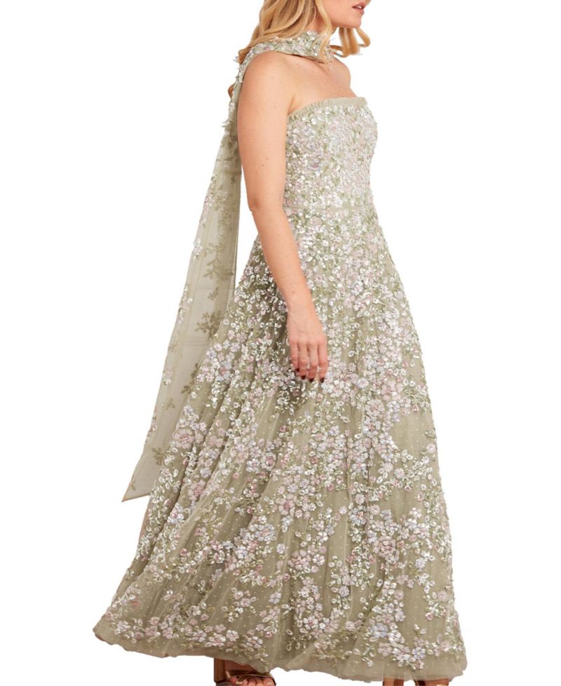 Women's Dream Garland Strapless Gown