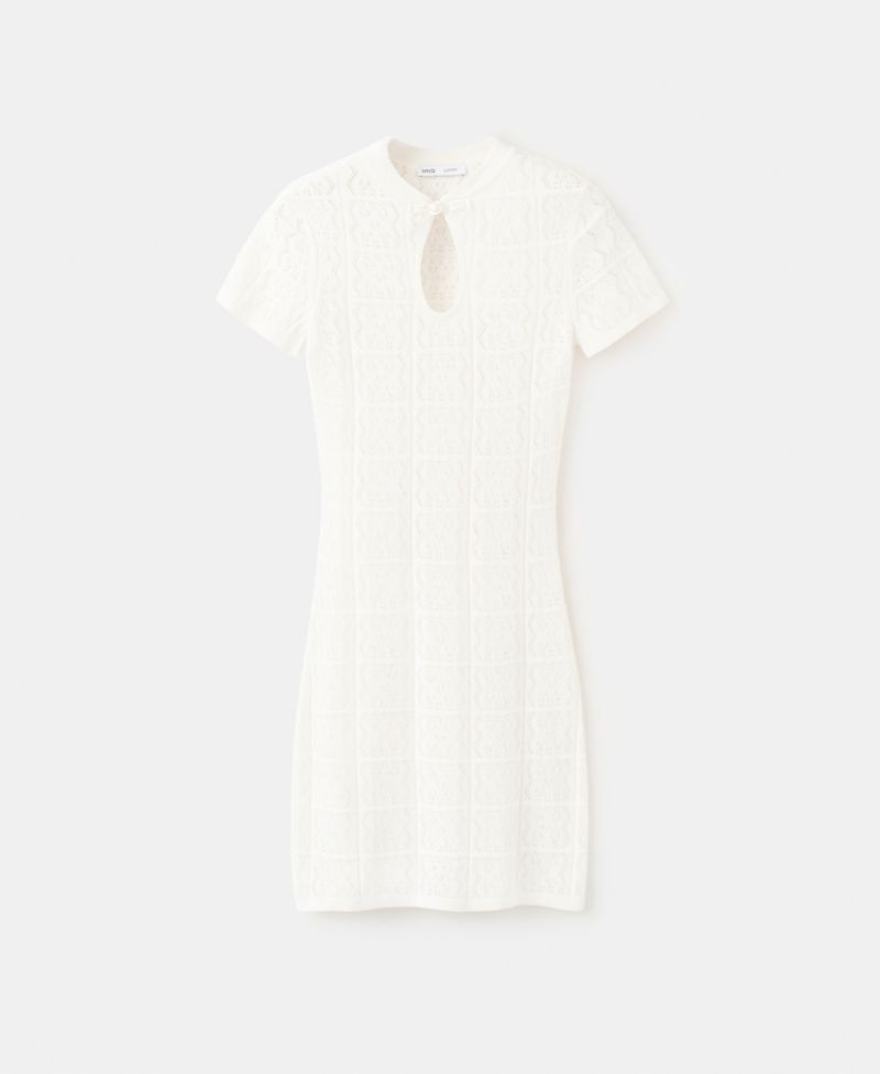 Women's Short Open-Knit Dress