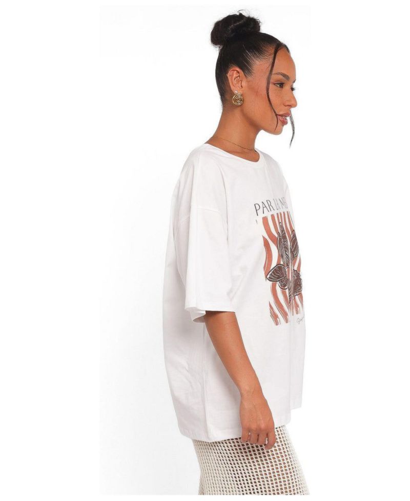Women's Par La Mer Oversized-Graphic Tee
