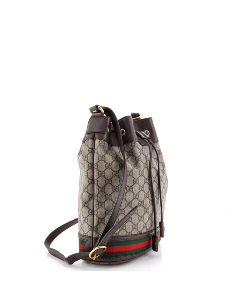 Medium Ophidia Bucket Bag GG Coated Canvas
