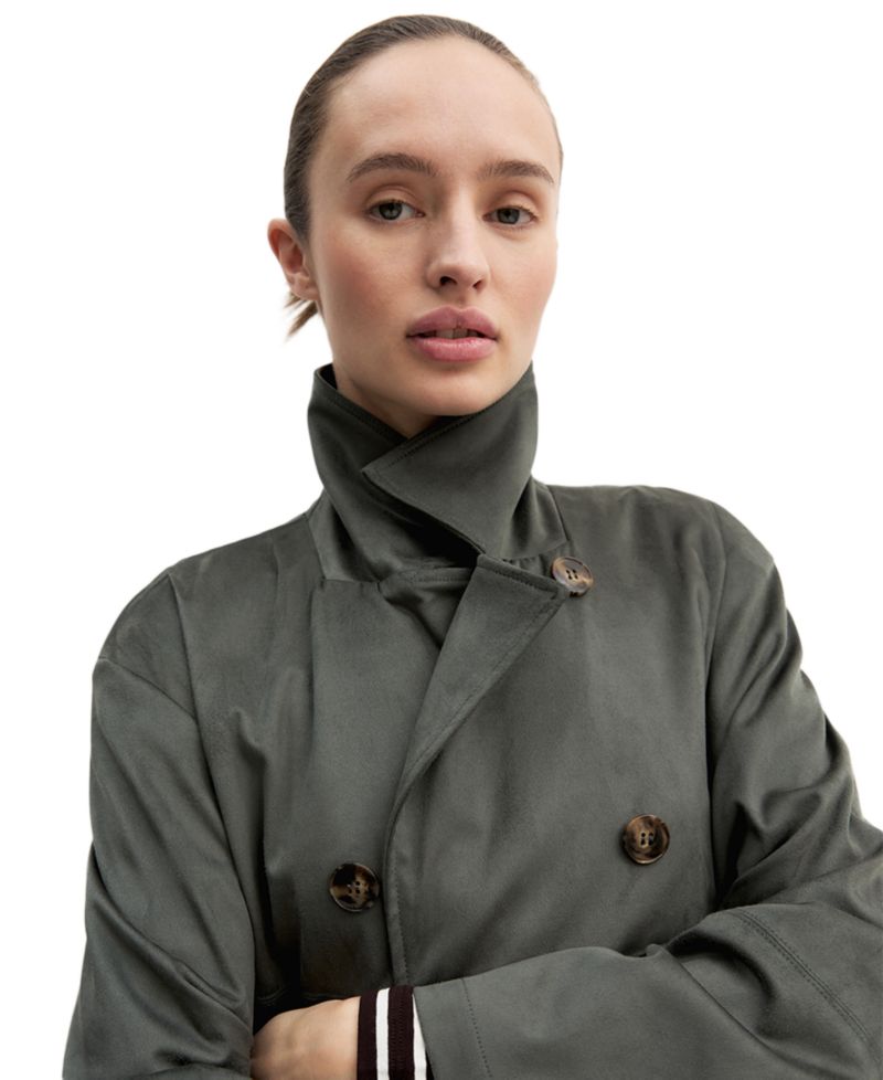 Women's Double-Breasted Belted Jacket