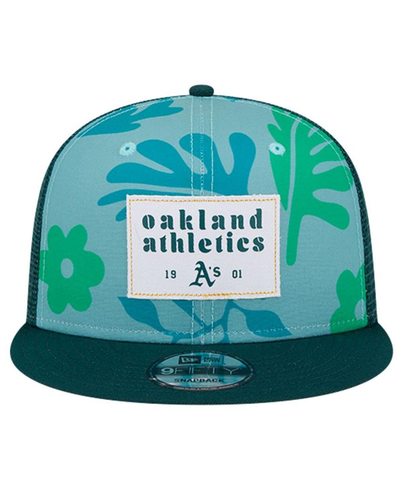 Men's Green Oakland Athletics Bikini Bottom Trucker 9FIFTY Snapback Hat