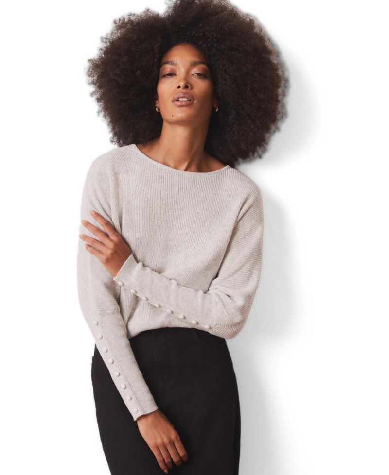 Women's Lace Detail Batwing Jumper