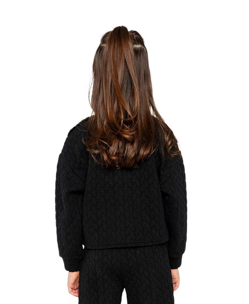 Girl's (6-14) Jacquard Sweatshirt