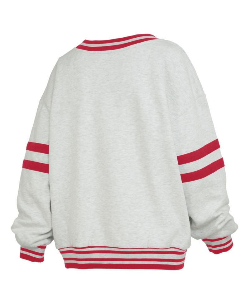 Women's Oates Maryland Terrapins Tackle Twill V-Neck Sweatshirt