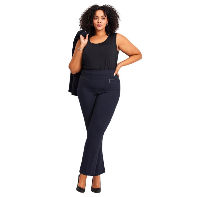 Women's Plus Size Tall Super Stretch Zip Pant