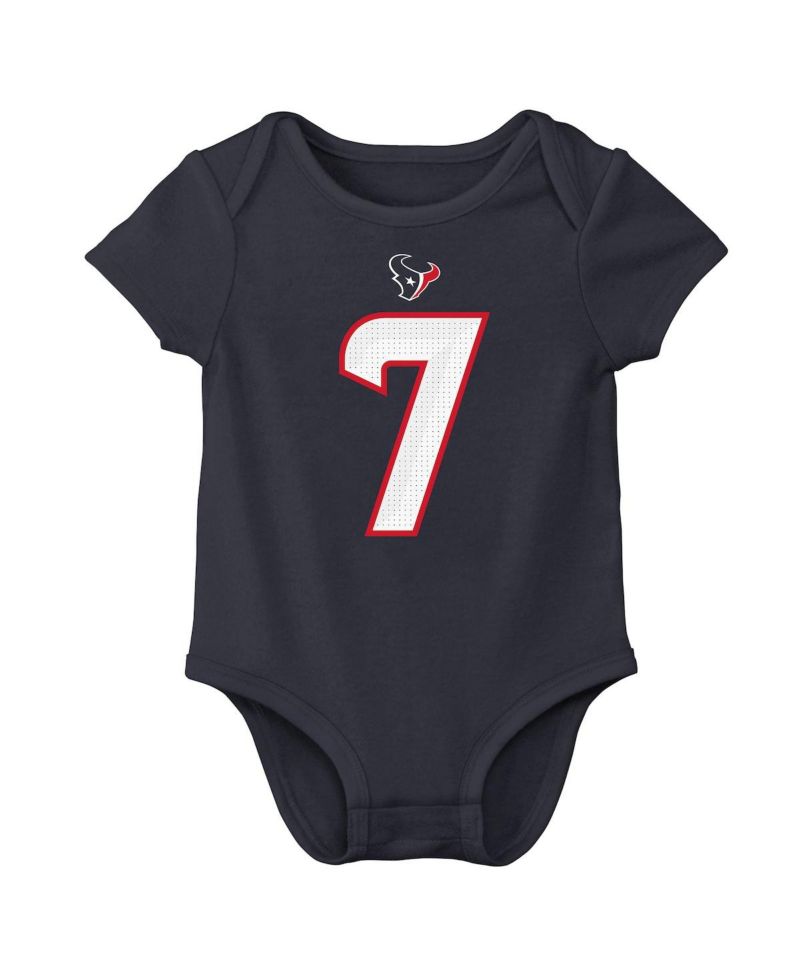 Baby Boys and Girls C.J. Stroud Navy Houston Texans Player Name & Number Bodysuit