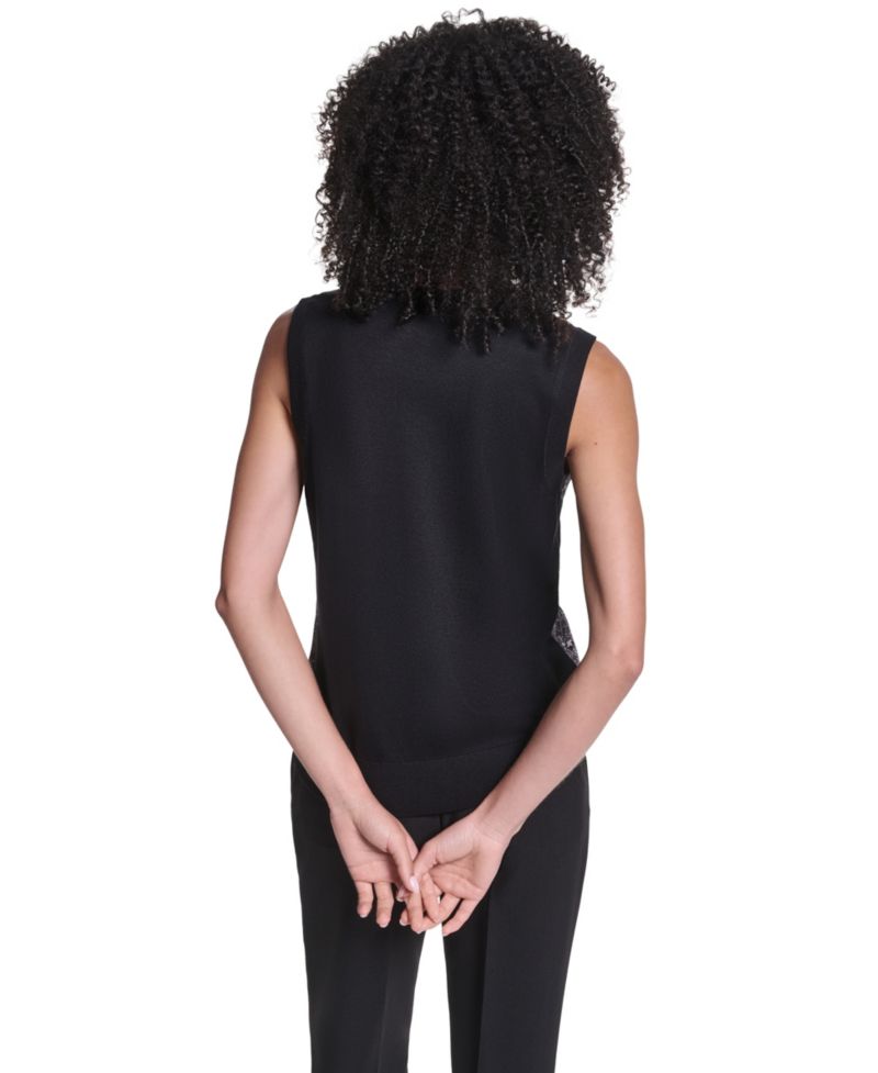 Women's Sleeveless Crewneck Sweater