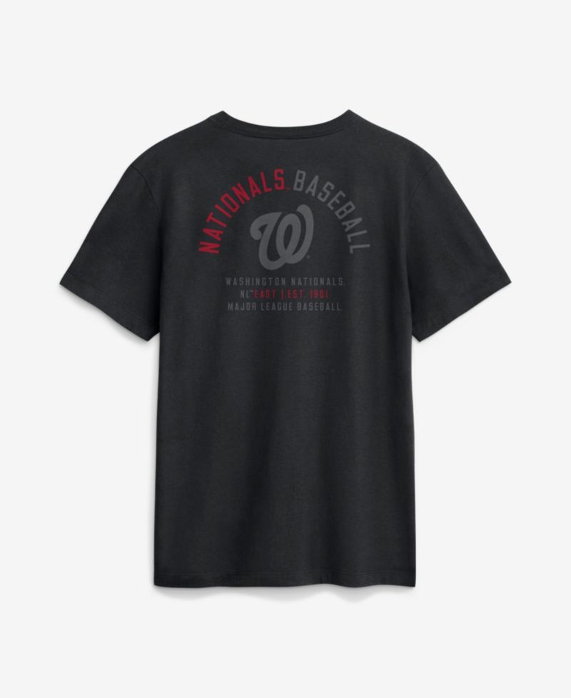 Men's Black Washington Nationals Split Logo T-Shirt