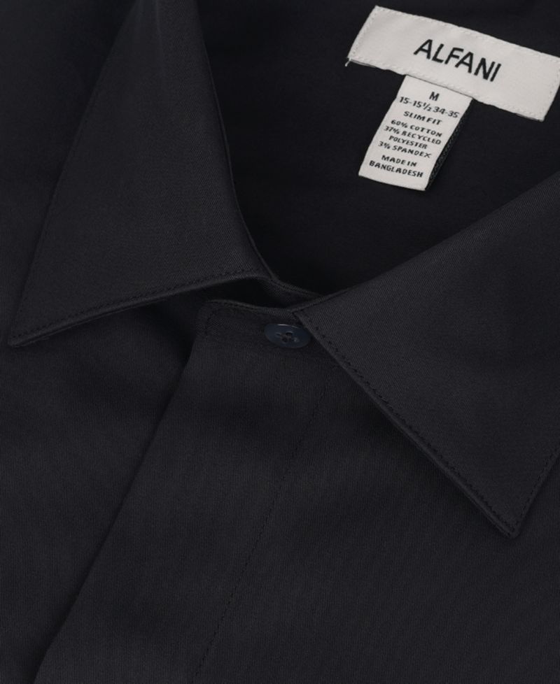 Men's Slim-Fit Spread-Collar Shirt