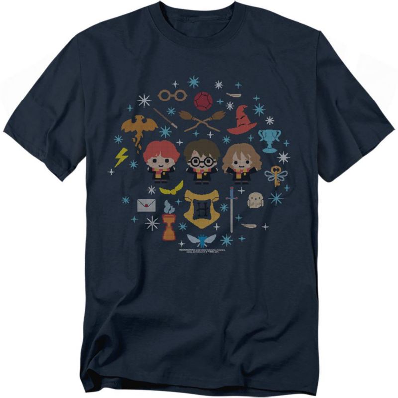 Men's Christmas With Harry, Ron And Hermione T Shirt