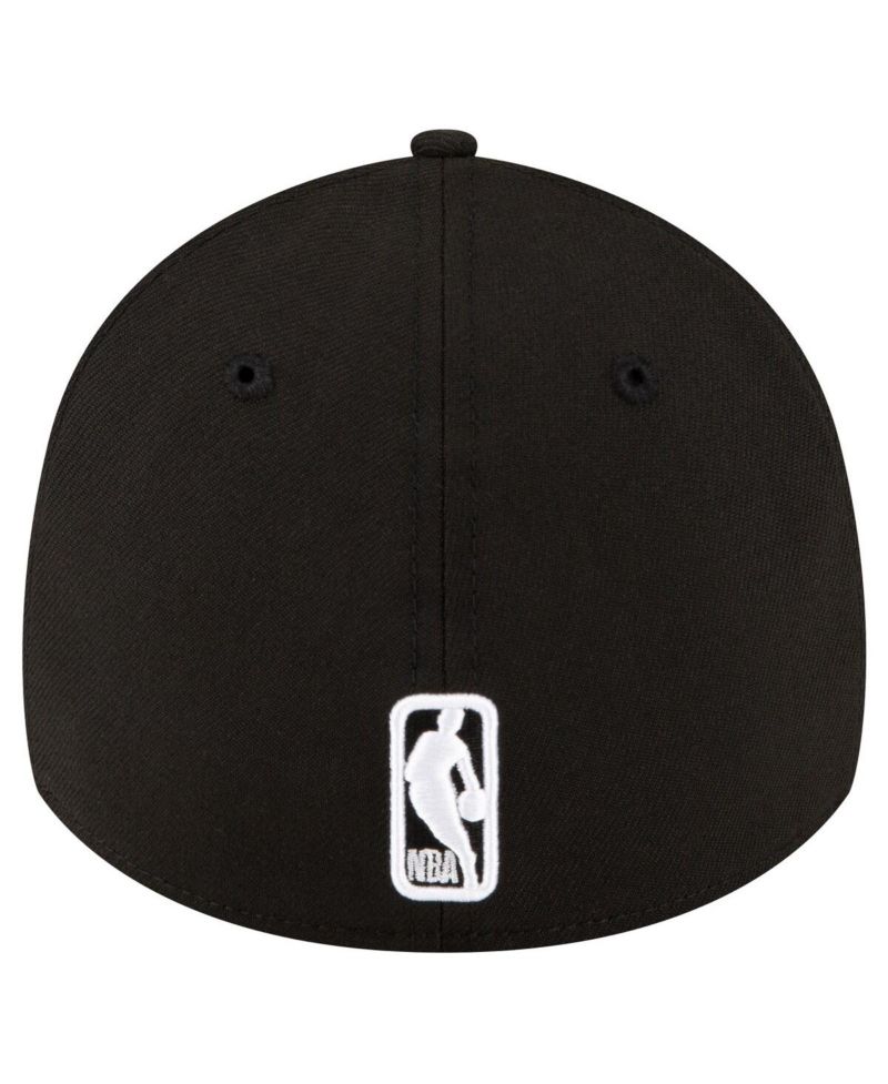 Men's Black Sacramento Kings Logo 39THIRTY Flex Hat