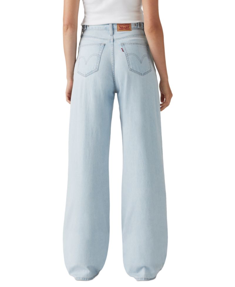 Women's Cinch-Waist Lightweight Baggy Jeans