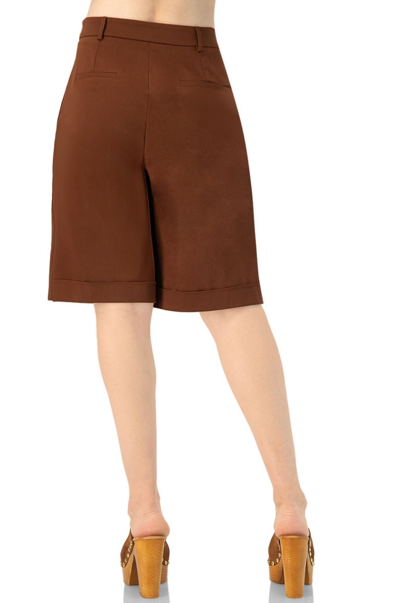 Women's Tailored Bermuda Shorts with Pockets