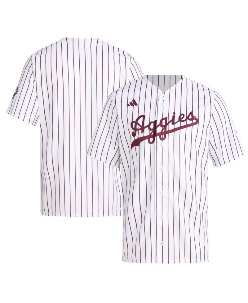 Men's White Texas A&M Aggies Replica Baseball Jersey