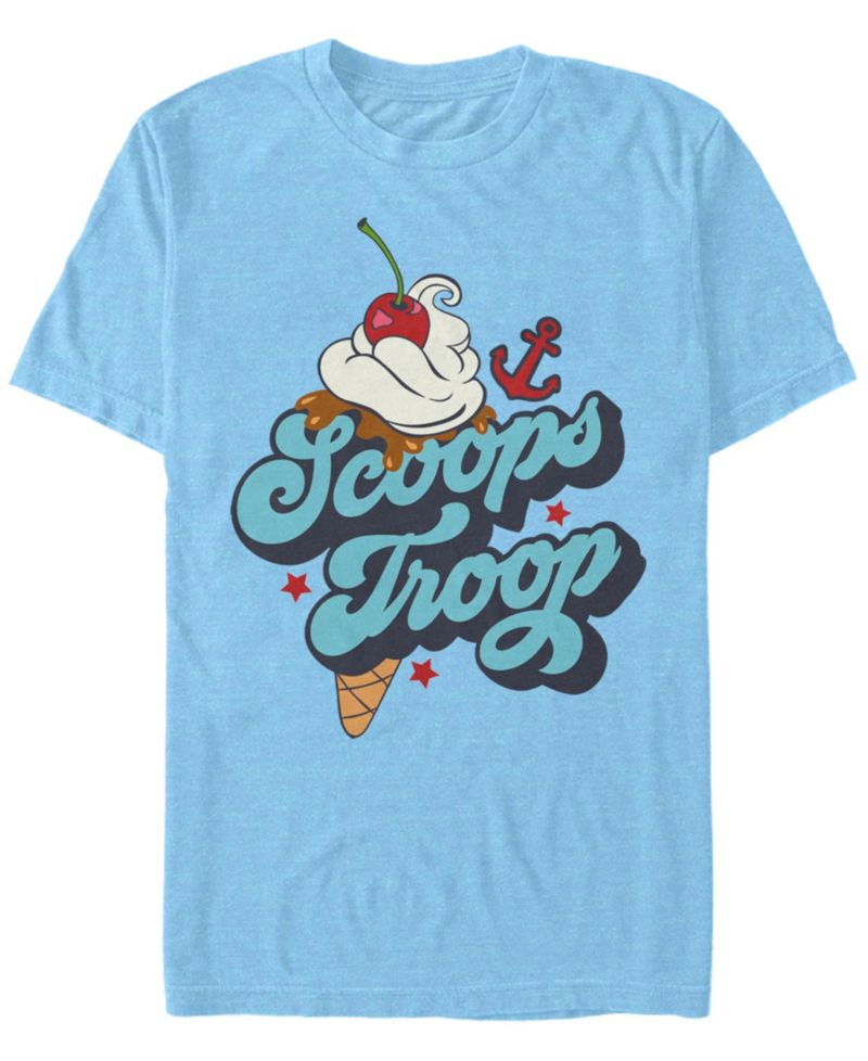 Stranger Things Men's Scoops Troop Logo Short Sleeve T-Shirt