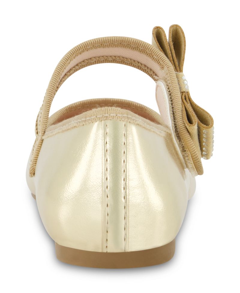 Little and Big Girls Amy Crystal Bow Ballet Flat