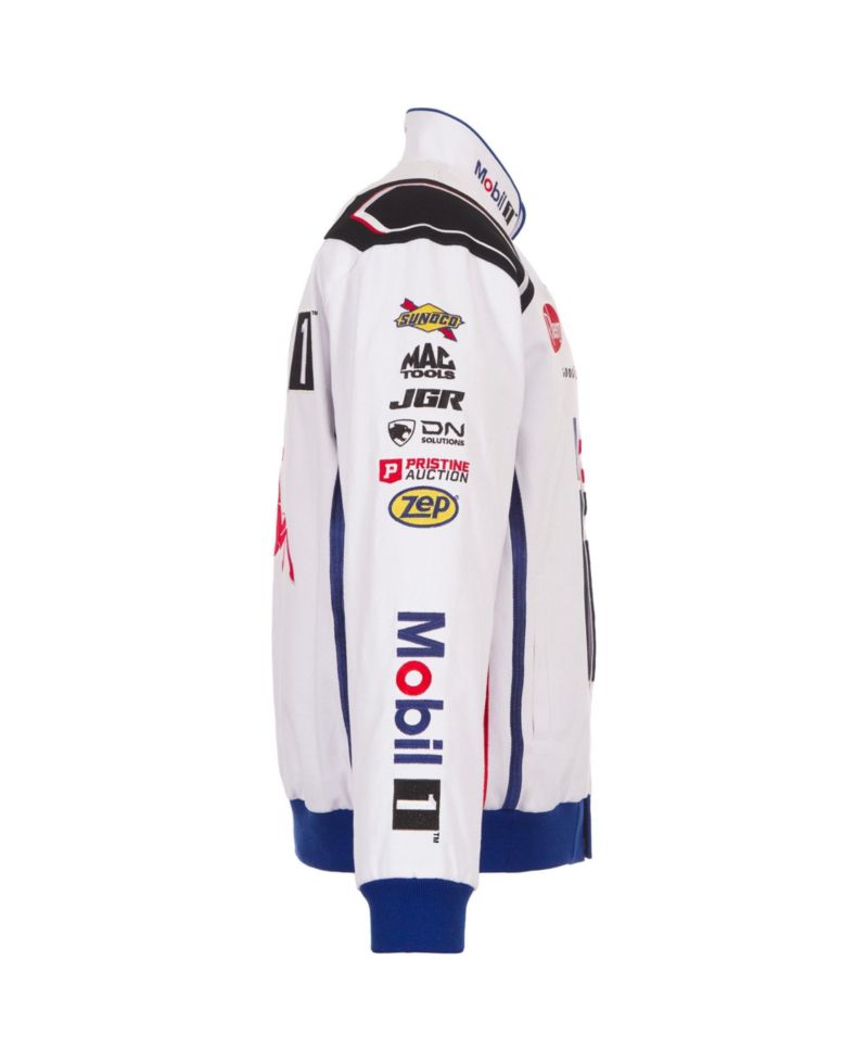 Men's White Christopher Bell 2026 Mobil #1 Full-Snap Twill Racing Jacket