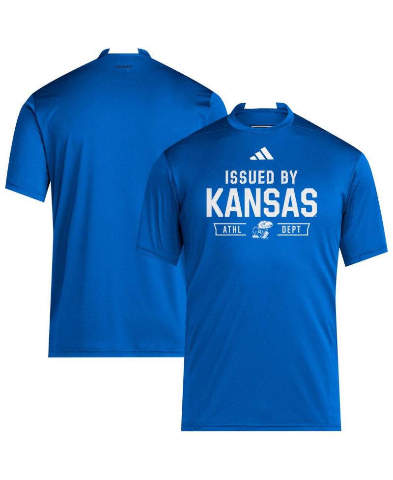 Men's Royal Kansas Jayhawks 2025 Training Performance Team T-Shirt