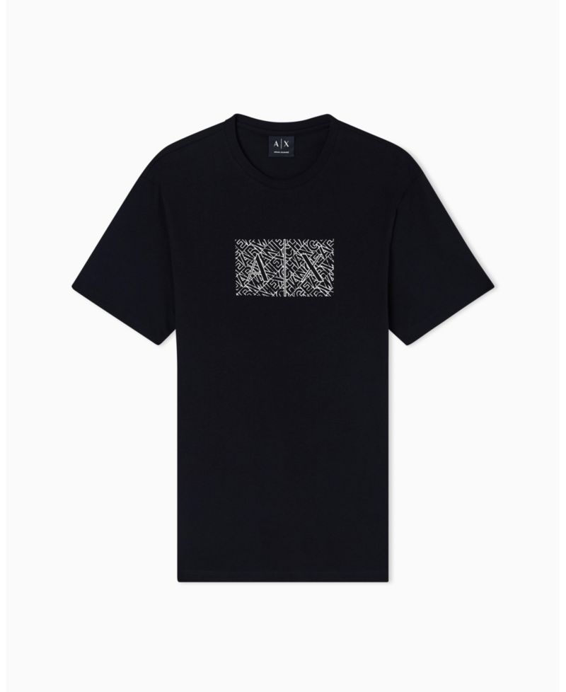 Men's Short Sleeve Jersey Printed Box Logo T-Shirt