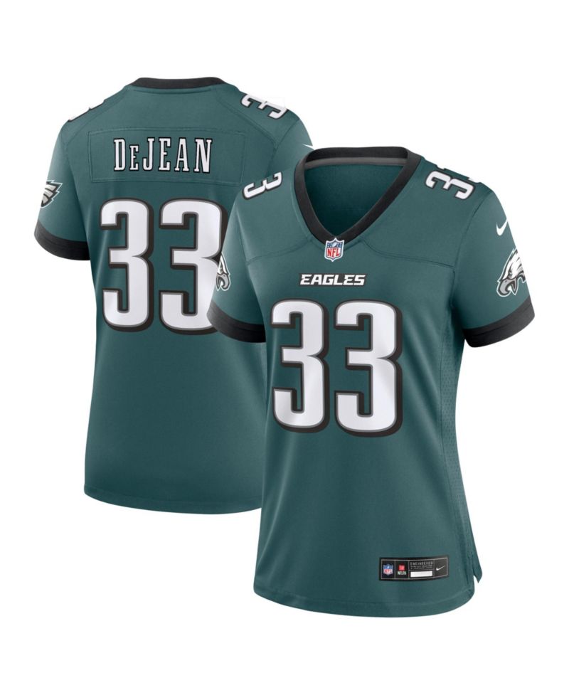 Women's Cooper DeJean Midnight Green Philadelphia Eagles Team Game Jersey