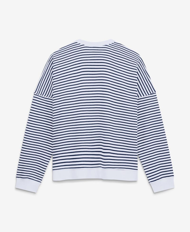 Women's Seattle Seahawks Striped Oversized Sweatshirt