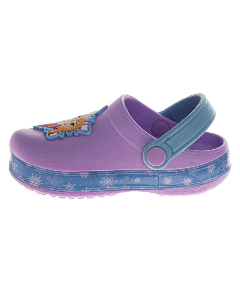 Toddler Girls' and Girls' Frozen Elsa and Anna Shimmering Snowflake Clogs